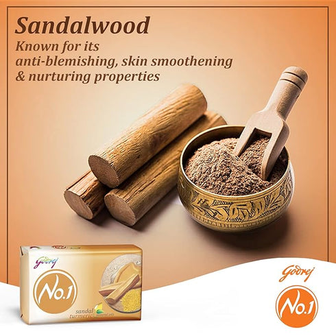 Godrej No.1 Sandal and Turmeric Soap |150g