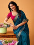Vasthrlay Georgette Embroidery Red Saree
