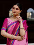 Vasthrlay Georgette Bandhani Red Saree