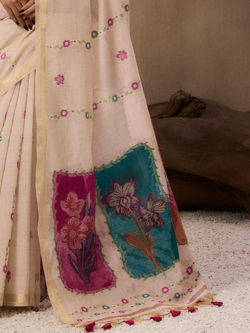 Vasthrlay Handloom Unstitched Saree