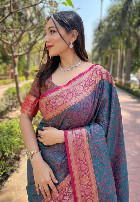 Vasthrlay Kanjivaram Handloom Blouse Ethnic Wear