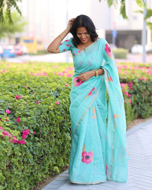 Vasthrlay Elegant Floral Minimal Lightweight