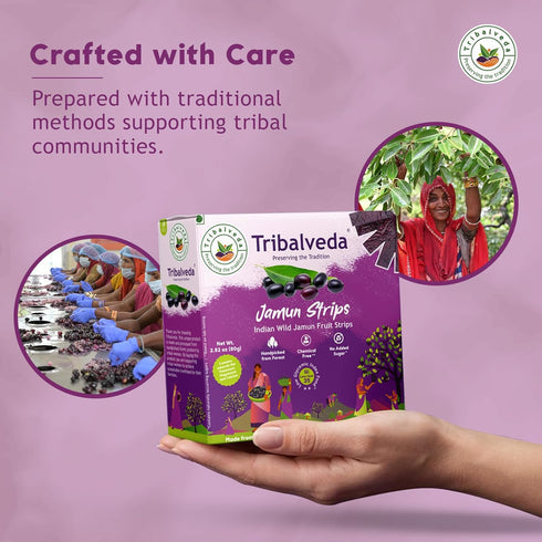 Tribalveda Whole Dried Jamun Strips
