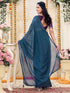 Vasthrlay Shimmer Georgette Lime Saree