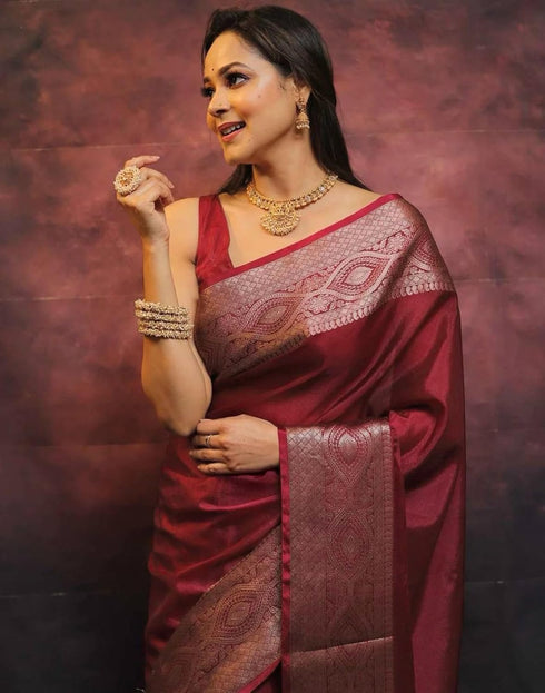 Vasthrlay Banarasi Kanjivaram Unstitched Teal Saree