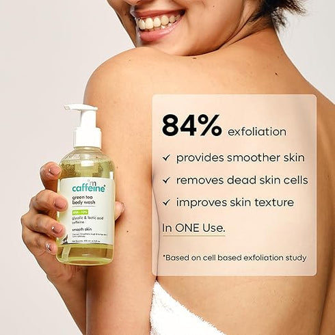 mCaffeine Green Tea Body Wash with AHA 10%
