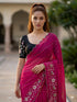 Vasthrlay Yellow Unstitched Saree
