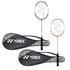 Yonex ZR 100 Light Aluminium Badminton Racquet with Full Cover (Black & Black - Made in India) Set of 2
