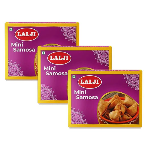 Lalji Foods Mini Samosa| Crispy and Flavorful Bite