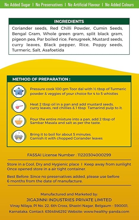 HEALTHY PANDA Sambar Masala