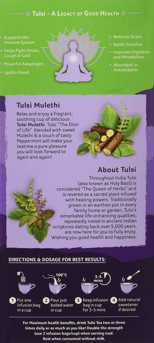Organic India Tulsi Mulethi Infusion Bags