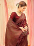 Vasthrlay Banarasi Weaving Yellow Saree