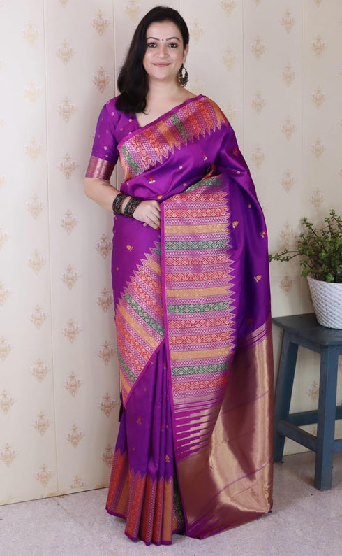 Vasthrlay Kanjivaram Handloom Kashmiri Ethnic Wear