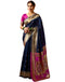 Vasthrlay Paithani Banarasi Unstitched Green Saree