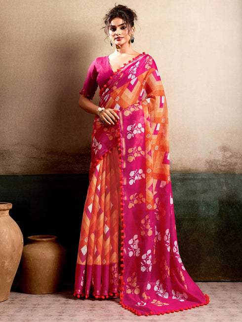 Vasthrlay Printed Unstitched Sr Ethnic Wear