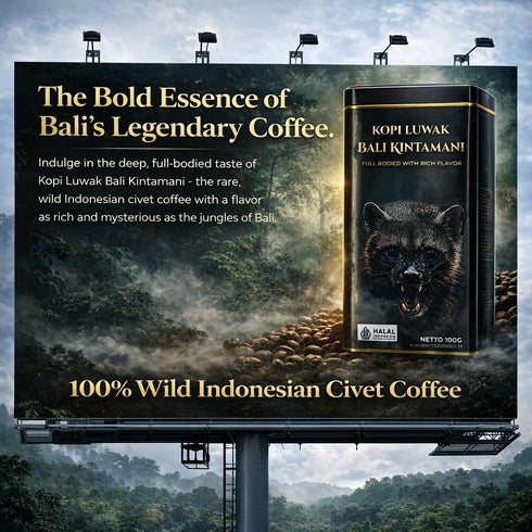 Worcas Kopi Luwak Bali Kintamani Indonesian Coffee 100g