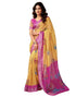 Vasthrlay Printed Pleated Unstitched White Saree