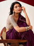 Vasthrlay Embroidery Peach Saree