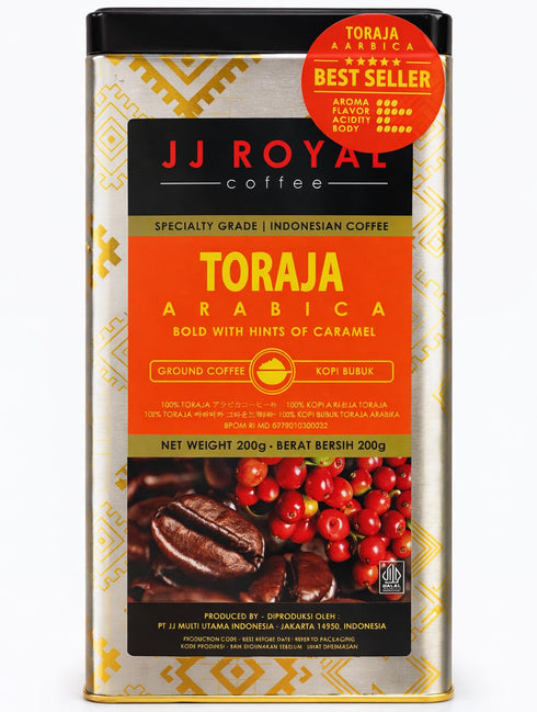 Kopi Luwak Toraja Arabica Ground Coffee Tin 200g