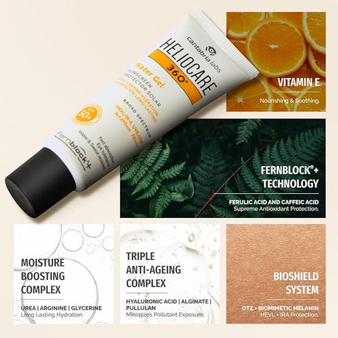 Heliocare 360º Water Gel SPF 50+ PA++++ Sunscreen