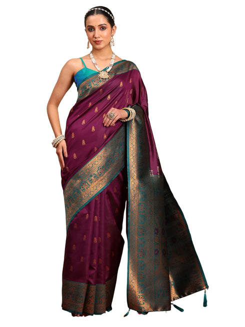 Vasthrlay Banarasi Unstitched Saree