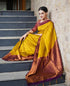 Vasthrlay Yellow Banarasi Saree