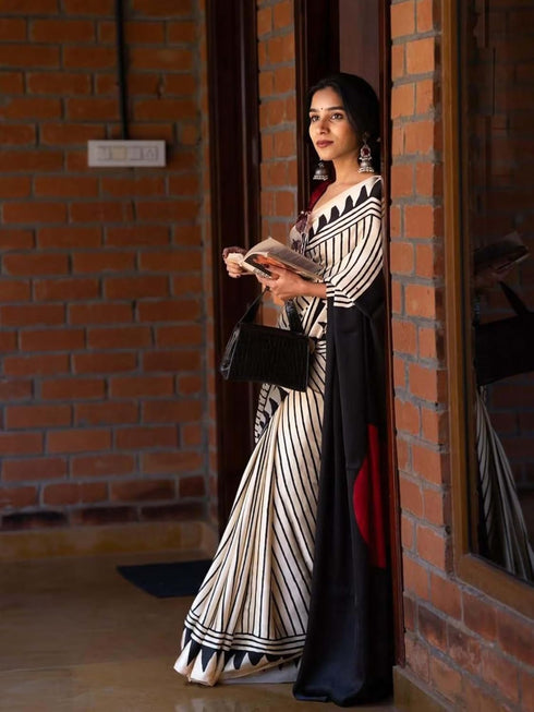 Vasthrlay Abstract Pattern Printed Az Ys Pratika Ethnic Wear