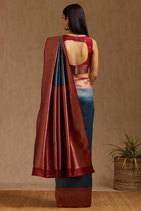 Vasthrlay Blend Woven Saree