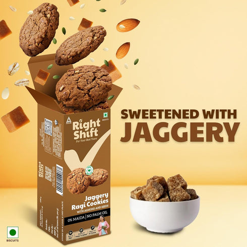 Right Shift Jaggery Ragi Cookies