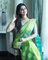 Vasthrlay Green Banarasi Saree