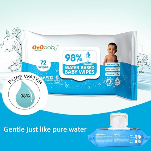 OYO BABY Baby Gentle Wet Wipes with Aloe Vera