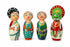 SIGNY Handcrafted Channapatna Kathakali Wooden Doll Set of 4