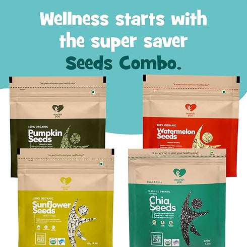 Nourish You Raw Mixed Seeds Combo Pack of 4