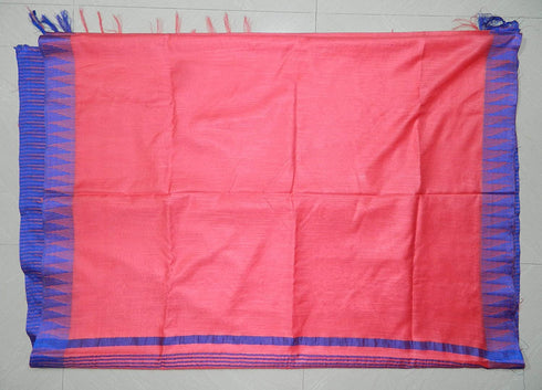 Vasthrlay Handloom Bhagalpuri Blouse Gajri Pink