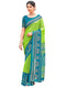 Vasthrlay Georgette Printed Unstitched Rani Pink Saree