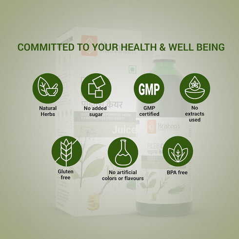 Krishna's Herbal & Ayurveda Piles Care Juice