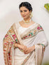 Vasthrlay Embroidery Gold Saree