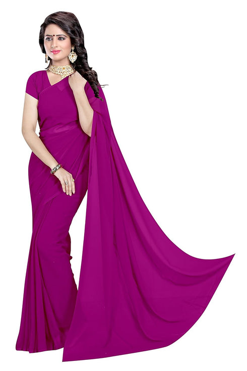 VasthrlayTextile Georgette Unstitched Pink Free Ethnic Wear