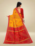 Vasthrlay Bandhani Swarovski Traditional Red Saree
