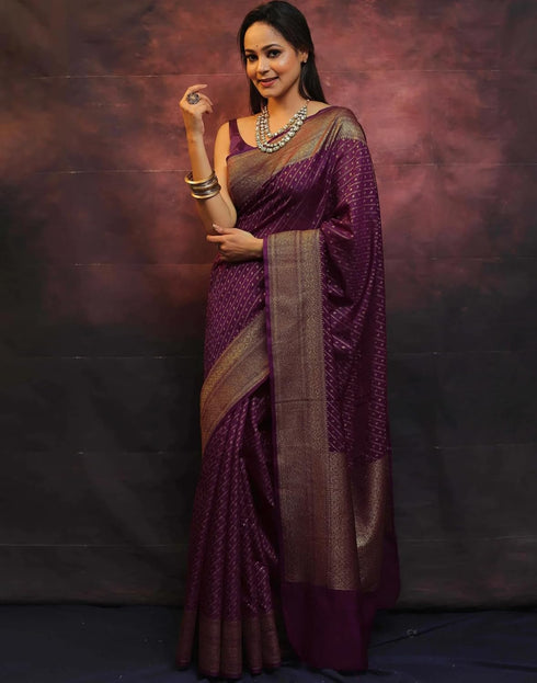 Vasthrlay Banarasi Kanjivaram Unstitched Teal Saree