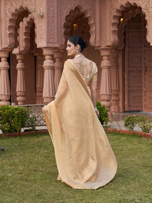 Vasthrlay Women's Cotton Unstitched Skin Friendly Saree