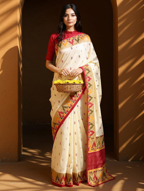 Vasthrlay Printed Unstitched Ai Ethnic Wear