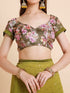 Vasthrlay Georgette Tie Dye Printed Onion Saree