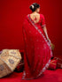 Vasthrlay Sequins Embroidery Turmeric Saree