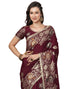Vasthrlay Kanjivaram Banarasi Unstitched Red Saree