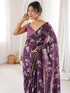 Vasthrlay Georgette Embroidered Unstitched Fl Ethnic Wear