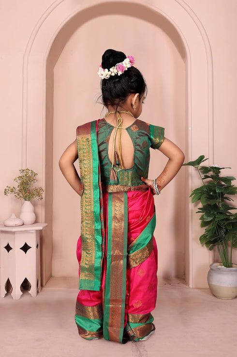 Vasthrlay Paithani Maharashtrian Contrast Traditional