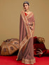 Vasthrlay Vichitra Embroidery Unstitched Red Saree