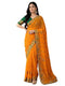 Vasthrlay Georgette Embroidery Unstitched Red Saree
