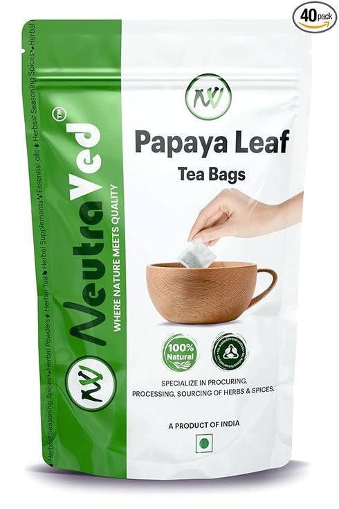 NeutraVed Papaya Leaf Tea 40 Tea Bags